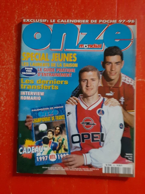 Revue Onze Mondial n°29 Finales de coupes d'Europe / Romario / FA