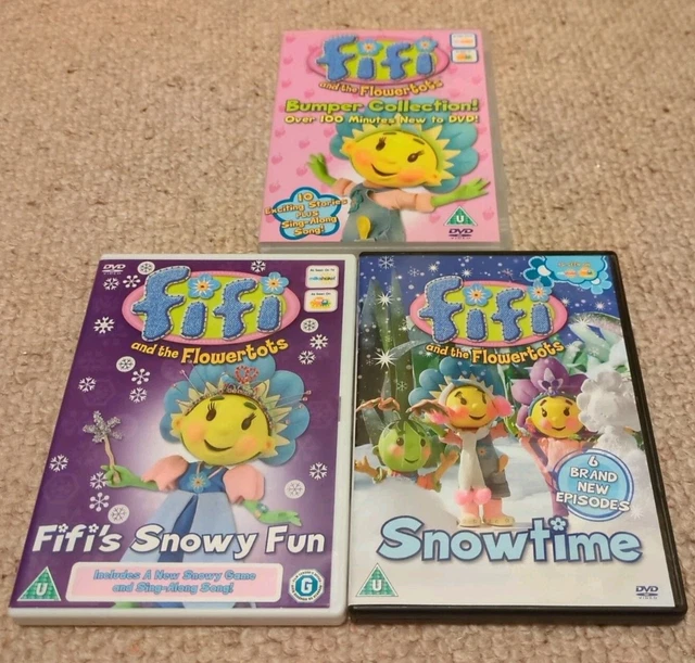 3X FIFI & the Flowertots DVDs ~ Bumper Collection, Fifi's Snowy Fun ...