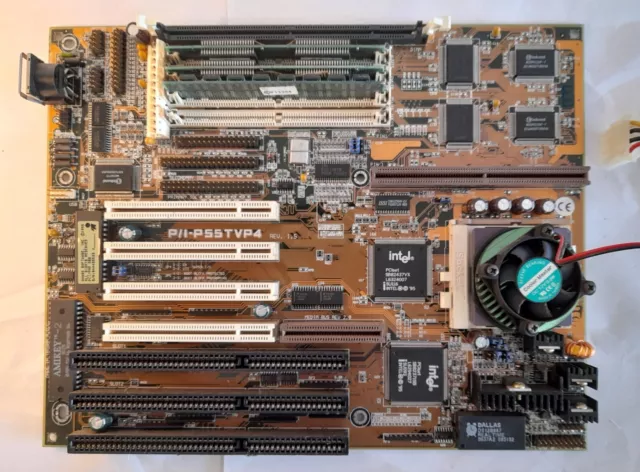 Asus P/I-P55TVP4 Mainboard Rev 1.5 Socket 7 Intel Pentium S; PCI AT ISA EDO RAM