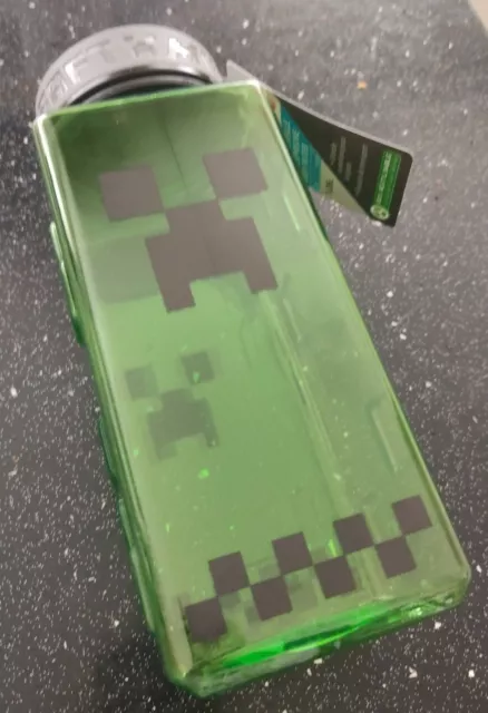 New Minecraft Creeper Reusable Water Bottle 1L by Zak
