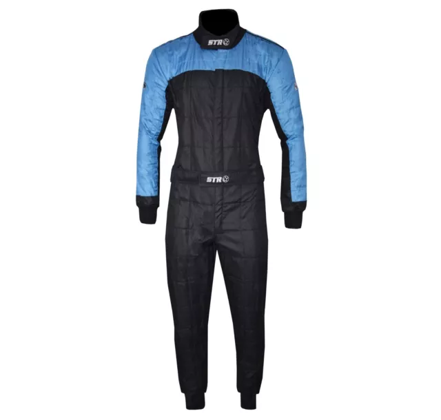 Str Club Rennanzug Dreifache Schicht Fia Geprüft 8856-2000 Schwarz/Blau