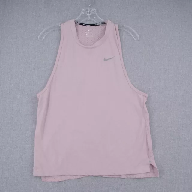 Nike Tank Top Womens M Medium Purple Training Workout Gym Logo Stretch