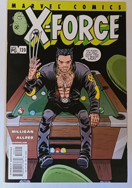 X-Force #120 (Marvel 2001 Series) Nos 9.4+Nm Grade, Peter Milligan Story, Allred