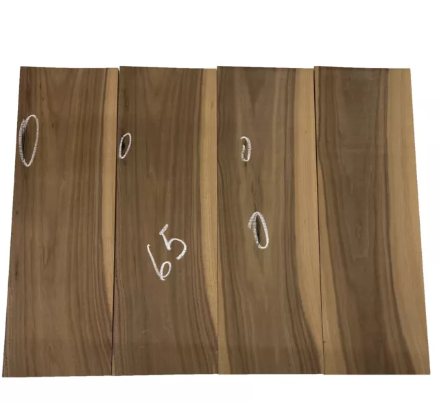 4 Pack, Black Walnut Thin Stock Lumber Board - Wood Craft 22''x7"x 1/4" #65