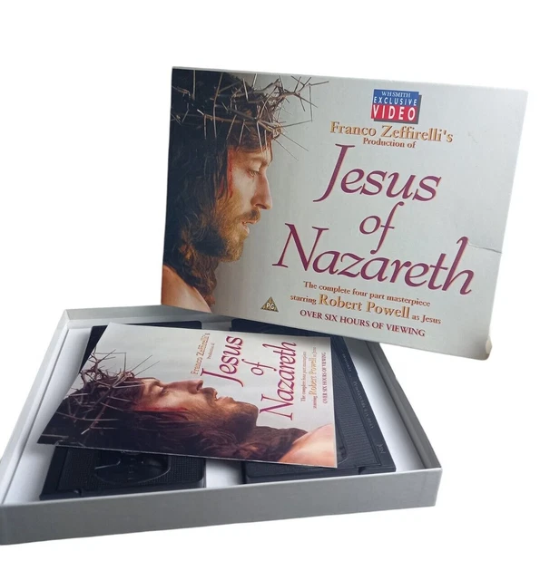 FRANCO ZEFFIRELLIS JESUS of Nazareth Boxset VHS Video Tape PAL 1992 £8. ...