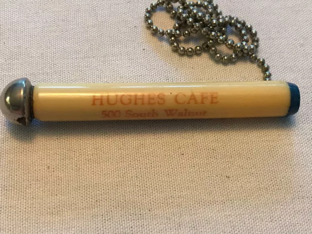 Hughes Cafe Vintage Advertising Bullet Pencil, Muncie, Indiana