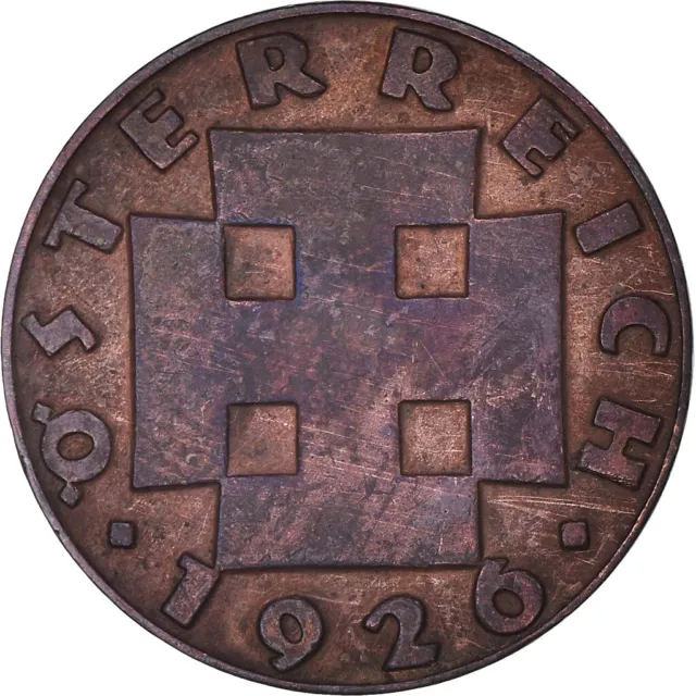 [#387866] Coin, Austria, 2 Groschen, 1926, VF, Bronze, KM:2837
