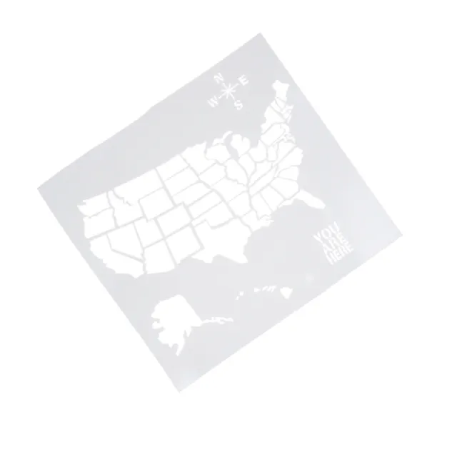 United States Map Map The United States Stencils Painting Template Spray