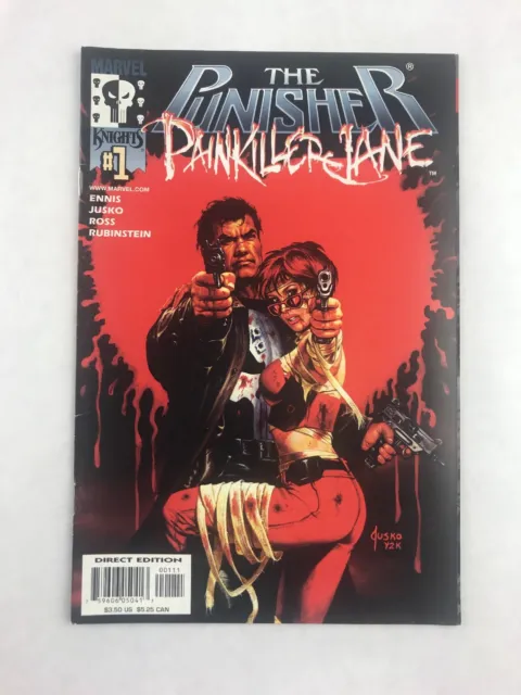 The Punisher Painkiller Jane No 1 2000 Comic Book Marvel Knights Comics