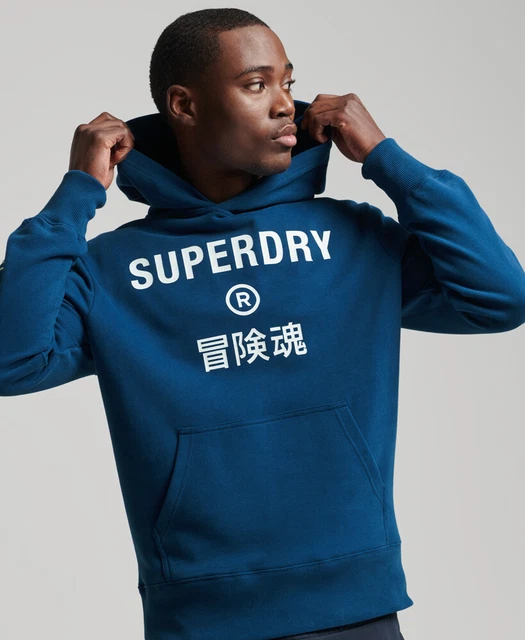 Superdry Uomo Felpa Con Cappuccio Code Core Sport