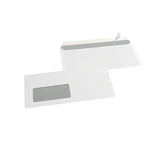 50 Enveloppes Fenêtre C4 Auto-adhésives - Format 324x229mm, Papier 90g/m², Blanc