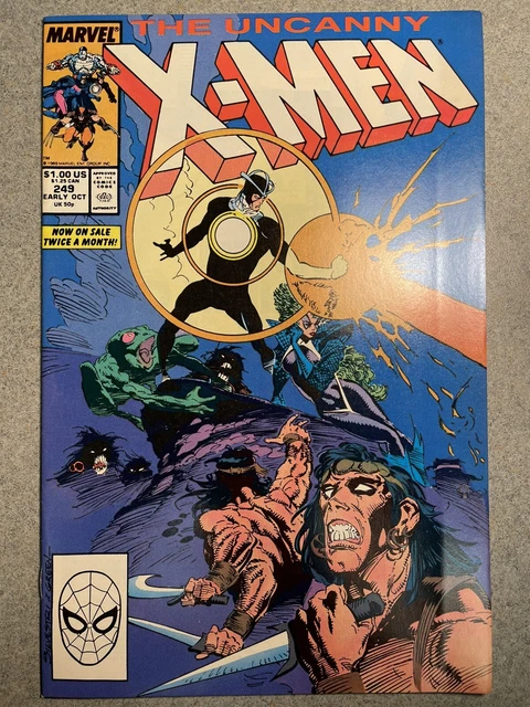 Uncanny X-Men #249 (1989) Key! 1St Appearance Of Whiteout, Savage Land