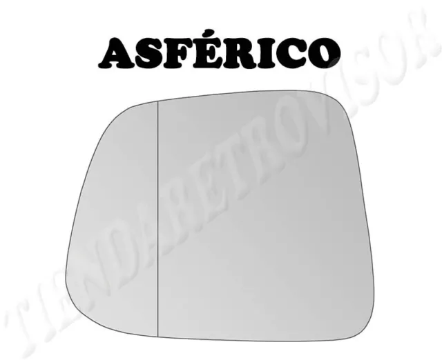 CRISTAL RETROVISOR PARA CHEVROLET ORLANDO 2011- ASFERICO Izquierdo(Conductor)