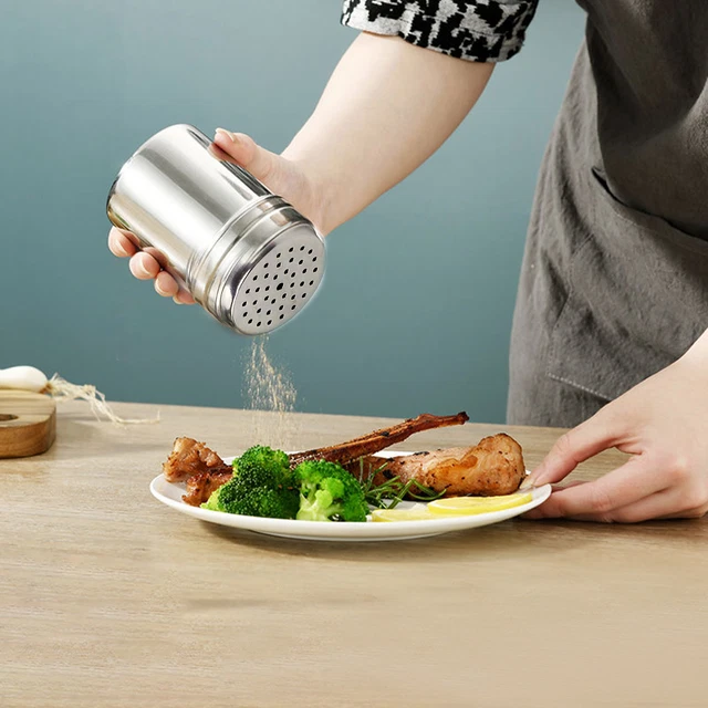 Pepper Shaker Burr Free Removable Lid Easy to Refill Shatterproof Spice Bottle