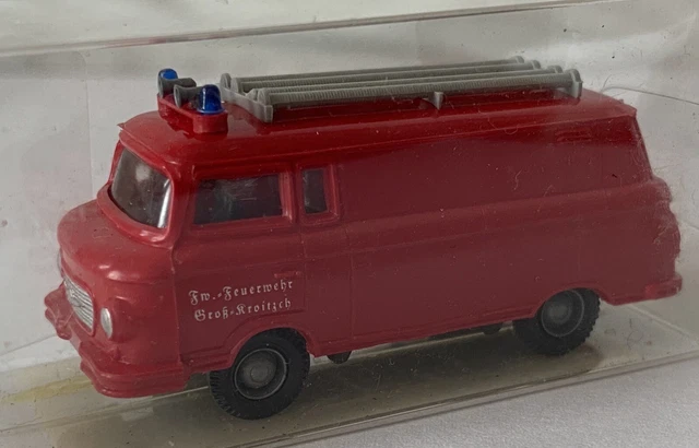 Piko/Anker Barkas B1000 – Minibus Friction Années 70 – Échelle 1:24 – Bleu – Jouet Vintage DDR