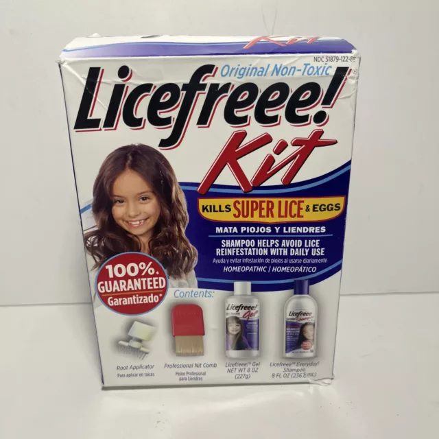 Licefreee! Kit Lice & Eggs Remover Root Applicator Nit Comb Gel & Shampoo