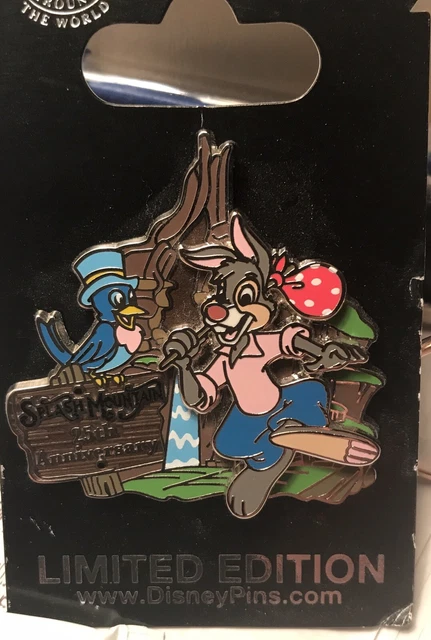 DISNEY LE SPLASH MOUNTAIN 25th Anniversary Brer Rabbit Pin £164.39 ...