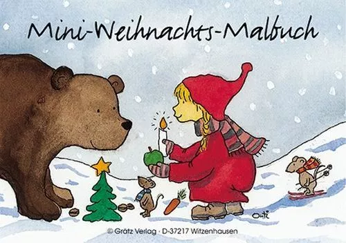 *Mini MALBUCH*A7*GRÄTZ*Elfen*Jahreszeiten&Weihnachten* 2