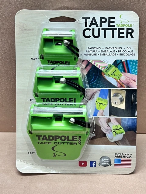 Paquete nuevo cortador de cinta de renacuajo de 1"" 1,5"" 2"" cortes como nada que hayas visto C1