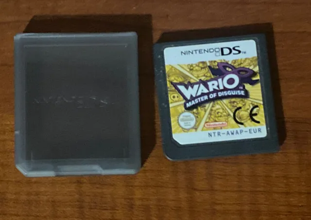 Nintendo WARIO MASTER OF DISGUISE Game Cartridge in Protective Case DS Lite DSi