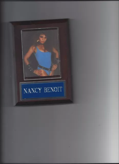 Nancy Benoit Plaque Wrestling Wcw Ecw Woman Devil Fallen Angel Woman