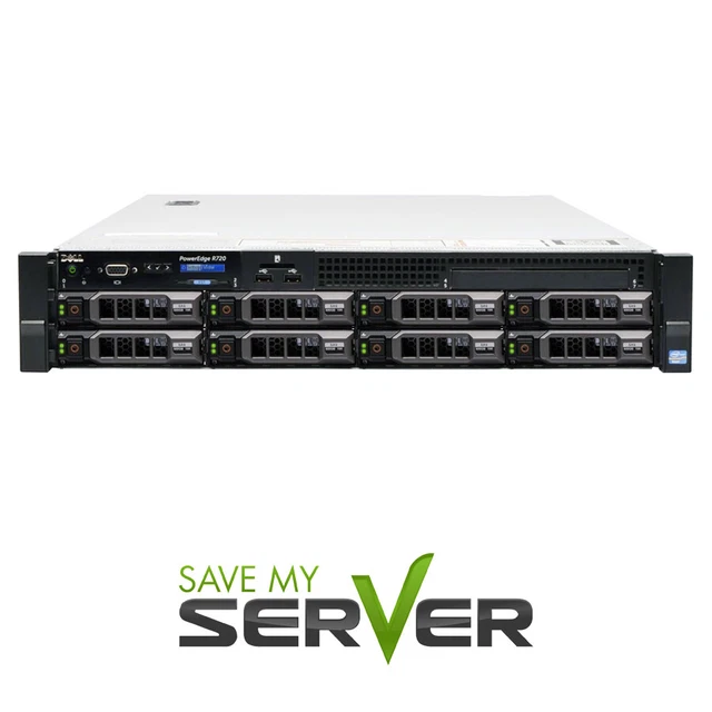 Dell PowerEdge R720 Server | 2x E5-2670 v2 =20 Cores | 128GB | 2x SSD +4x 4TB HD