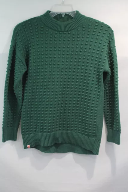 Lego Target Exclusive Women's Texture Sweater size S Green Crew Neck Long Sleeve