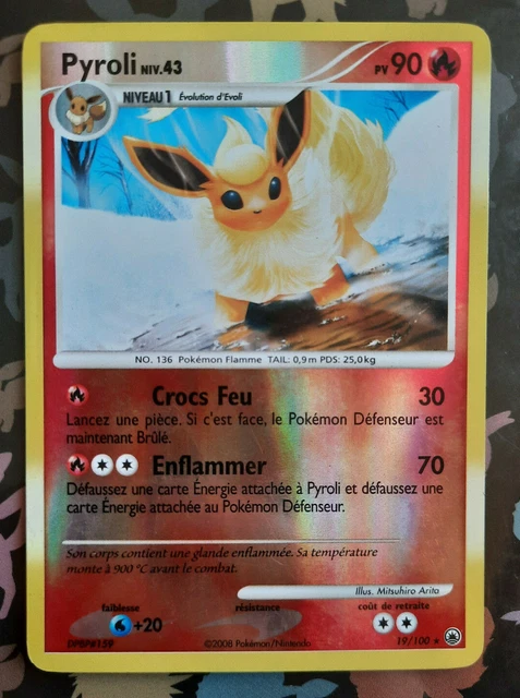 Pyroli / Flareon | 19/100 | Pokemon Card | Majestic Dawn | French | Reverse Holo