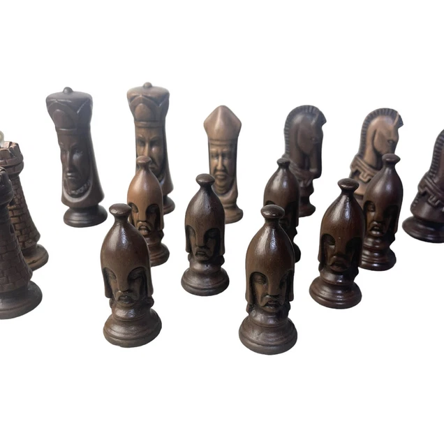 VINTAGE LOT OF 16 Chess Game Pieces Replacements Ceramic 4" King 1970’s £26.02 PicClick UK