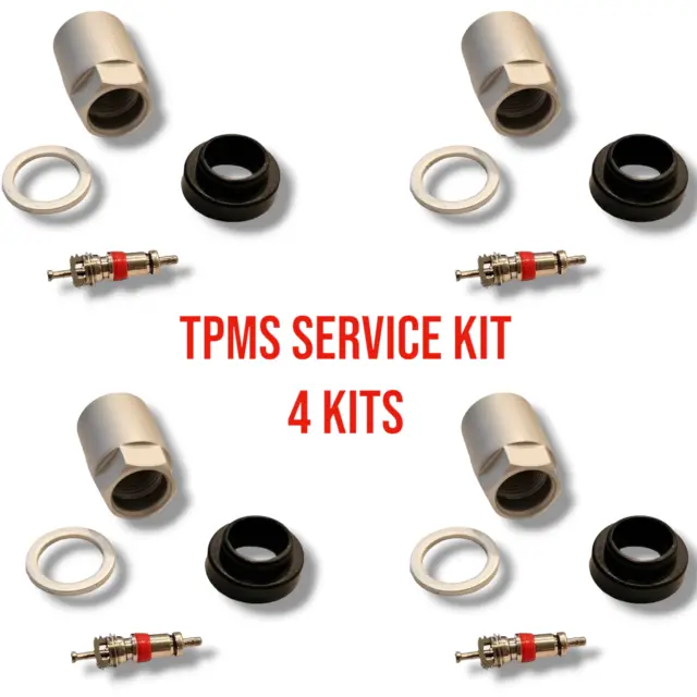 4 Kit 20023 TPMS Sensor Service Kit Fits:  Audi BMW Mini Mercedes Porsche VW &