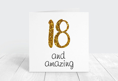 18th Carte D Anniversaire Pour Son Etape Dix Huit Awesome Fille Fille Eur 4 54 Picclick Fr