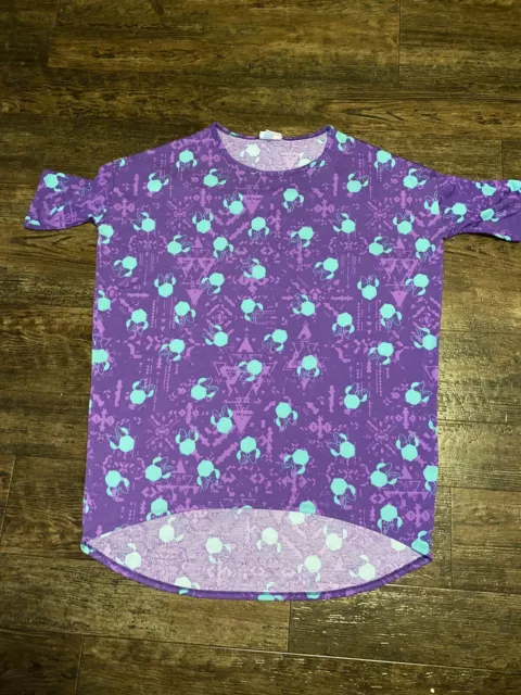 NWT LuLaRoe Disney Minnie Mouse Purple Irma Shirt - Women's Size XS