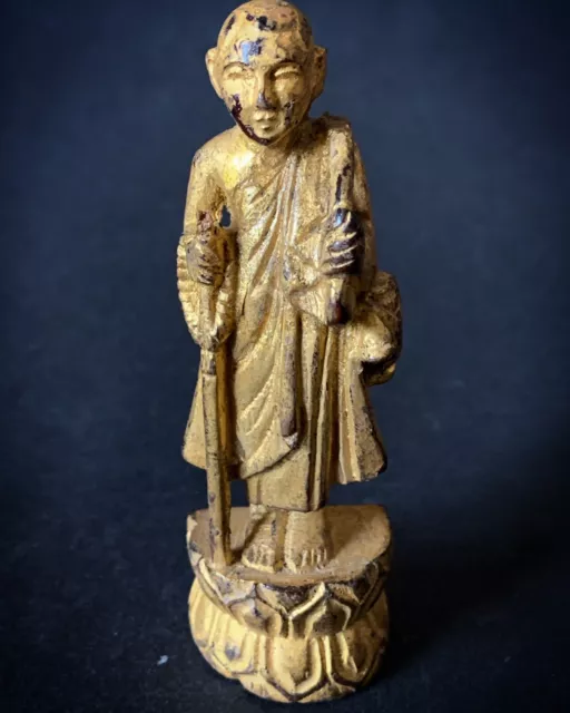 Buddha  Asia Myanmar Thailand Laos Holz Burma China Mönch Lao 7