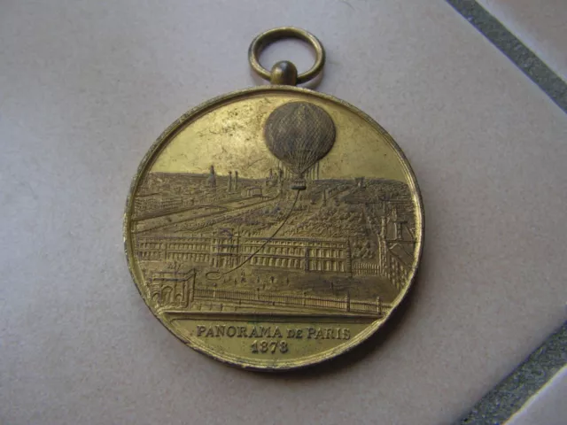 medaille   panorama de paris 1878      (lm)