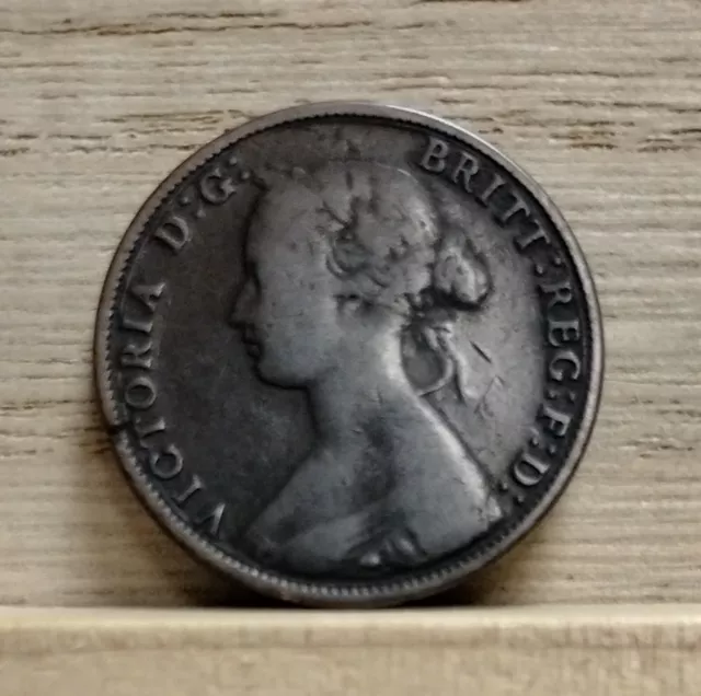 1861 One Cent New Brunswick Coin Victoria