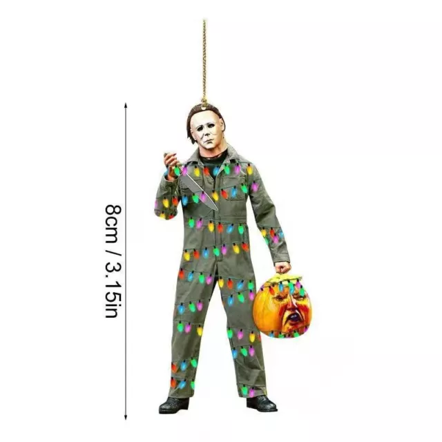 Horror Movie Michael Myers Action Figure Pocket Hanging Key-chain Halloween Toy