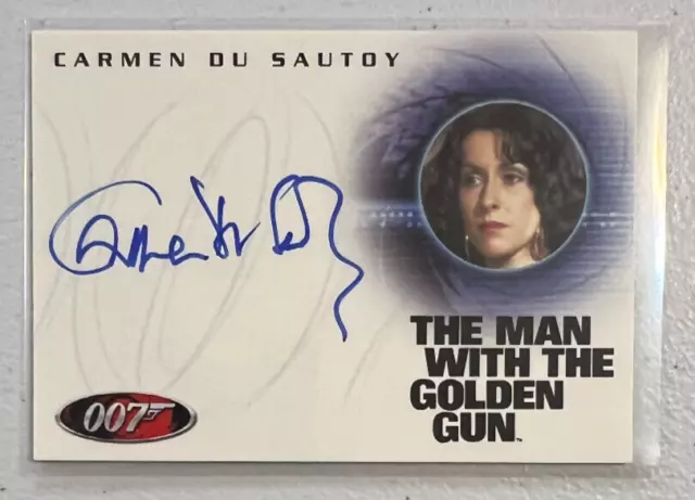 2008 James Bond: In Motion Carmen Du Sautoy as Saida A120 Autograph Auto Card