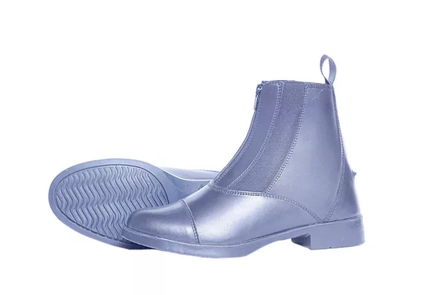 Damen Reiter Reitstiefel Leder Jodhpur vorne Reißverschluss Sohle braun schwarz