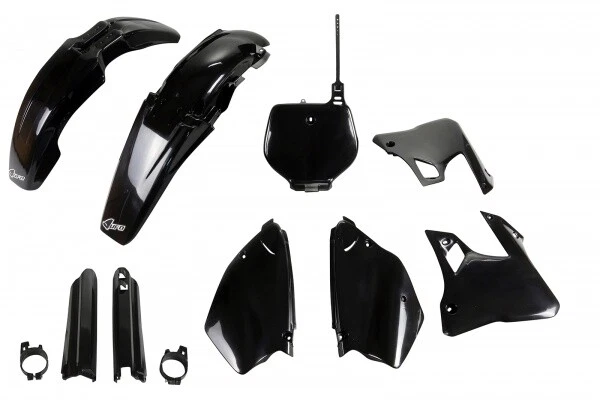 Kit Carene UFO PLAST Nero Per Yamaha YZ 125 250 2015-2021 - Set Completo Di Protezioni