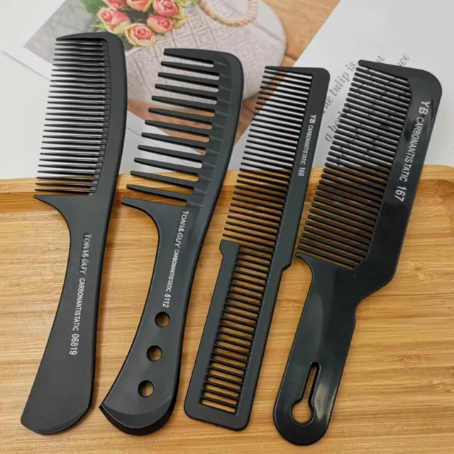 Plastic Pro Hairdressing Combs Black Barber Comb Hair Cutting Comb  Men/Women