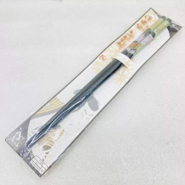 NEW‼ Sharaku Toshusai Edobe of Otani Oniji Ukiyoe Natural Wood Chopsticks Japan