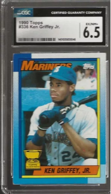 1990 Topps #336 Ken Griffey Jr Professionally Rated At 6.5 Ex/Nm