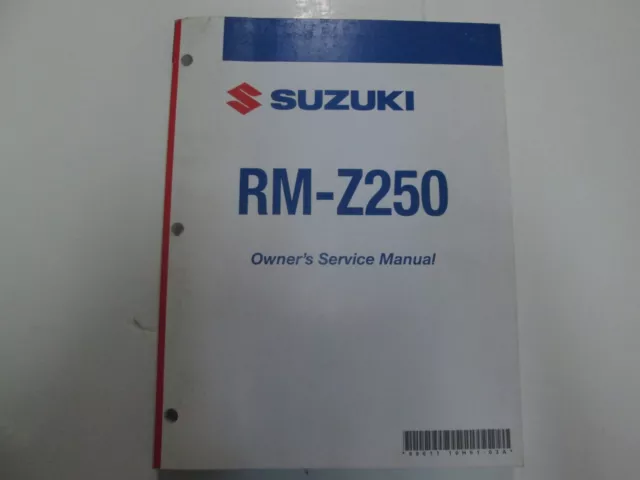 2008 Suzuki RM-Z250 Owners Service Repair Workshop Manual Brand New