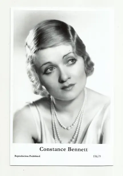 (Bx1) Constance Bennett Photo Card (196/9) Filmstar  Pin Up Movie Glamor Girl