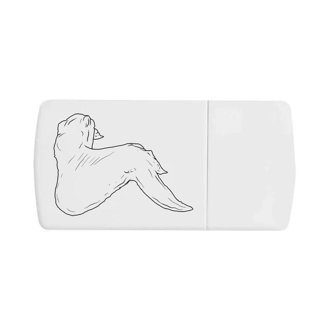 'Ala de pollo' caja de píldoras con divisor de tableta (PI00020781)