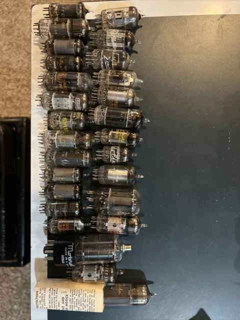 Vintage Vacuum Tubes - TV & Radio  27 piece lot (RCA GE) (Made In USA&Austria)