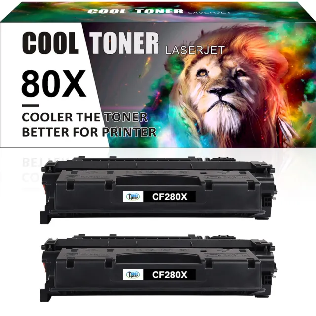 2XXXL Toner Kompatibel für HP 80A CF280A Laserjet Pro M401A M401N M401DNE M425DN