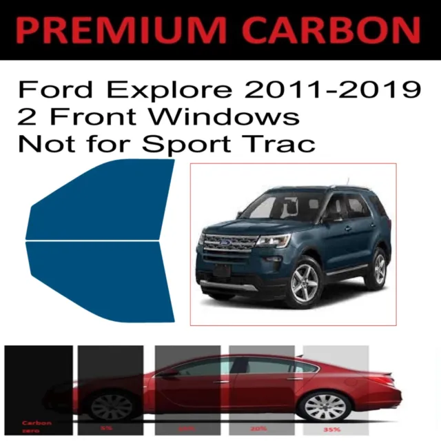 Premium Carbon Window Tint fits Ford Explorer 2011-2019 precut tint 2F