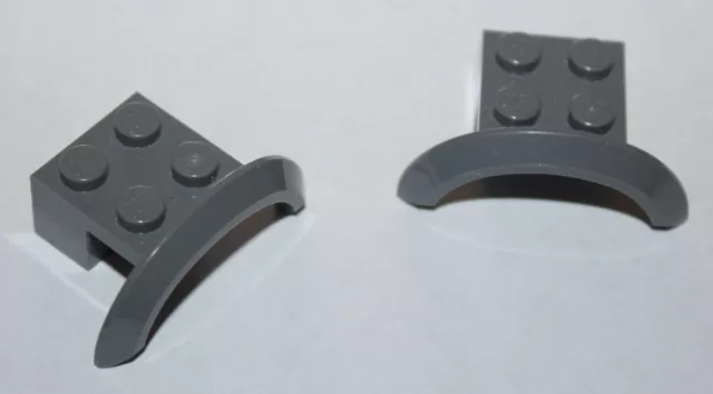 2 x Lego DkStone Mudguard ref 98282/set 60085 4207 60076 76015 4209 75106 21303