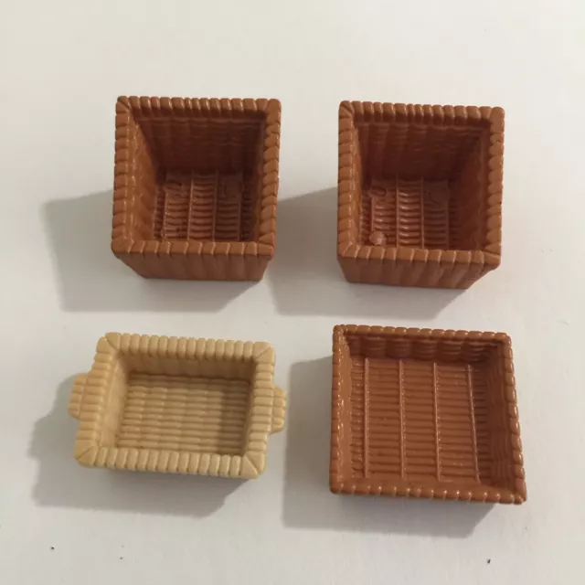 Sylvanian Families Calico Critters Lot of 4 Baskets